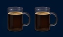DELONGHI AMERICAN COFFEE GLASSES, 250 ML, SET OF 2 DLSC320