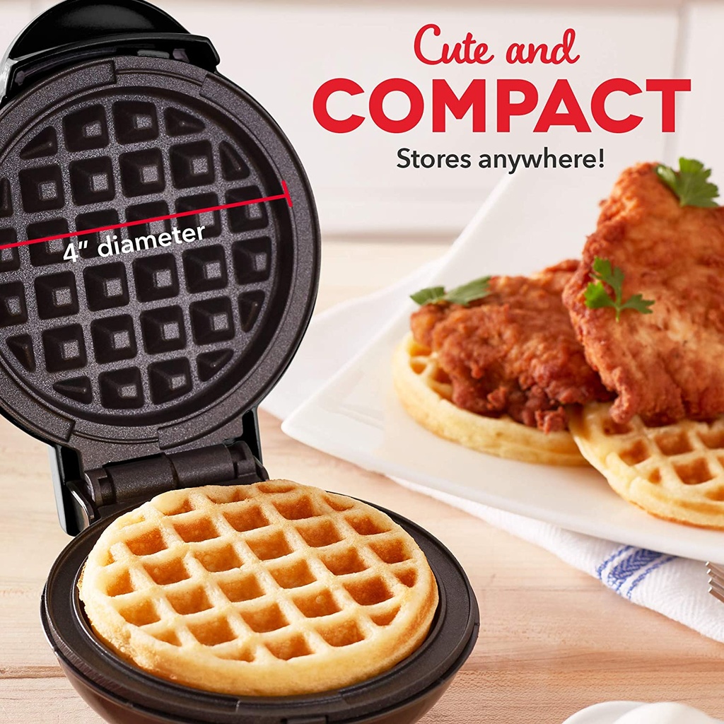 Dash DMW001BK Mini Waffle Maker - Black