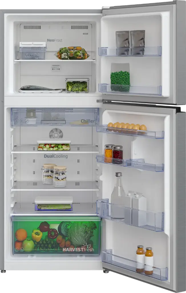 Beko RDNT371I50S Top Mount Freezer, 371L - Silver