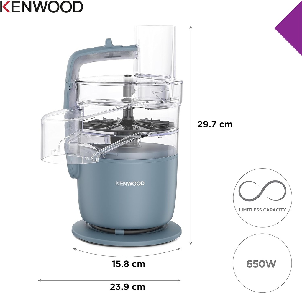 KENWOOD FDP22.130GY FP KW FP1+DP INT FOOD PROCESSOR 650 W 