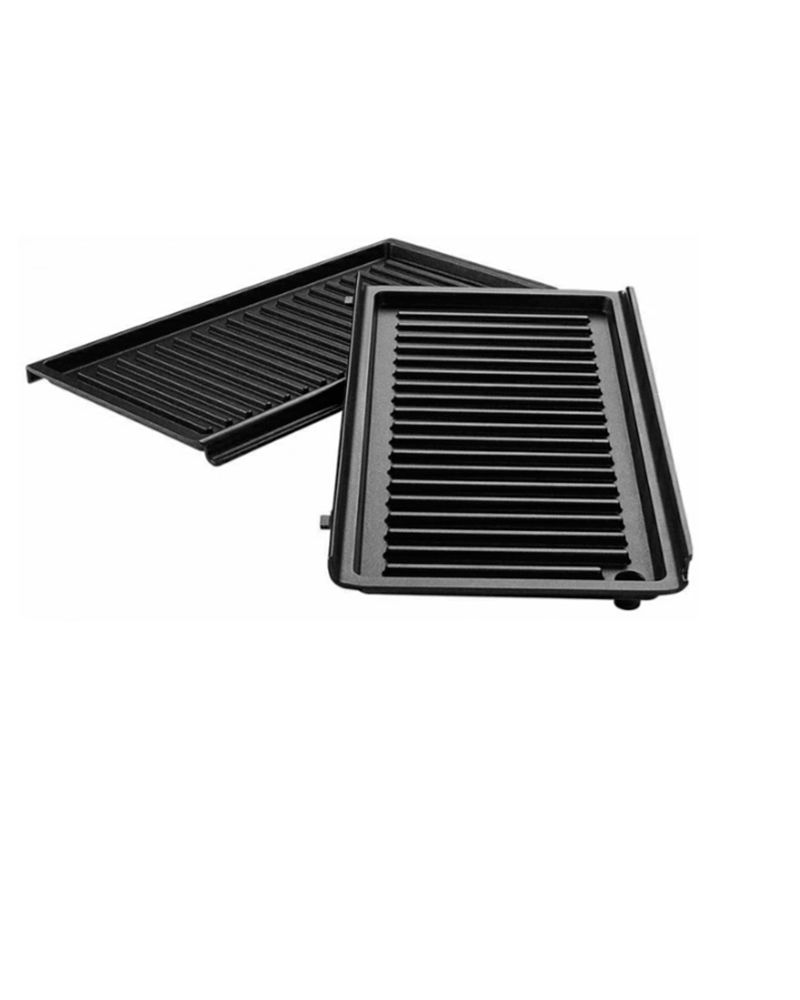 DELONGHI SW12A.BK SANDWICH MAKER, DEDICATED APP, ERGONOMIC HANDLE, GREASE TRAY, NON-SLIP FEET, DISHWASHER SAFE PLATES, SMALL AND COMPACT, ‎29X25X10.5 CM