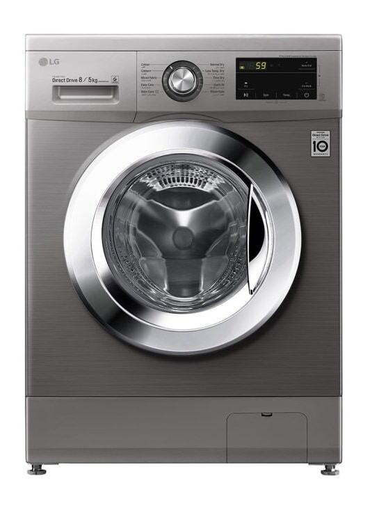 [10204042] LG F4J3TMG5P Front Load Washer Dryer, 8/5KG - 6 Motion