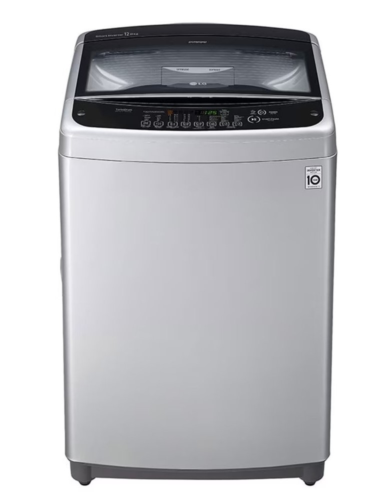 LG T1288NEHGE Top Load Washing Machine, 12KG - Smart Inverter Control, TurboDrum, Auto PreWash
