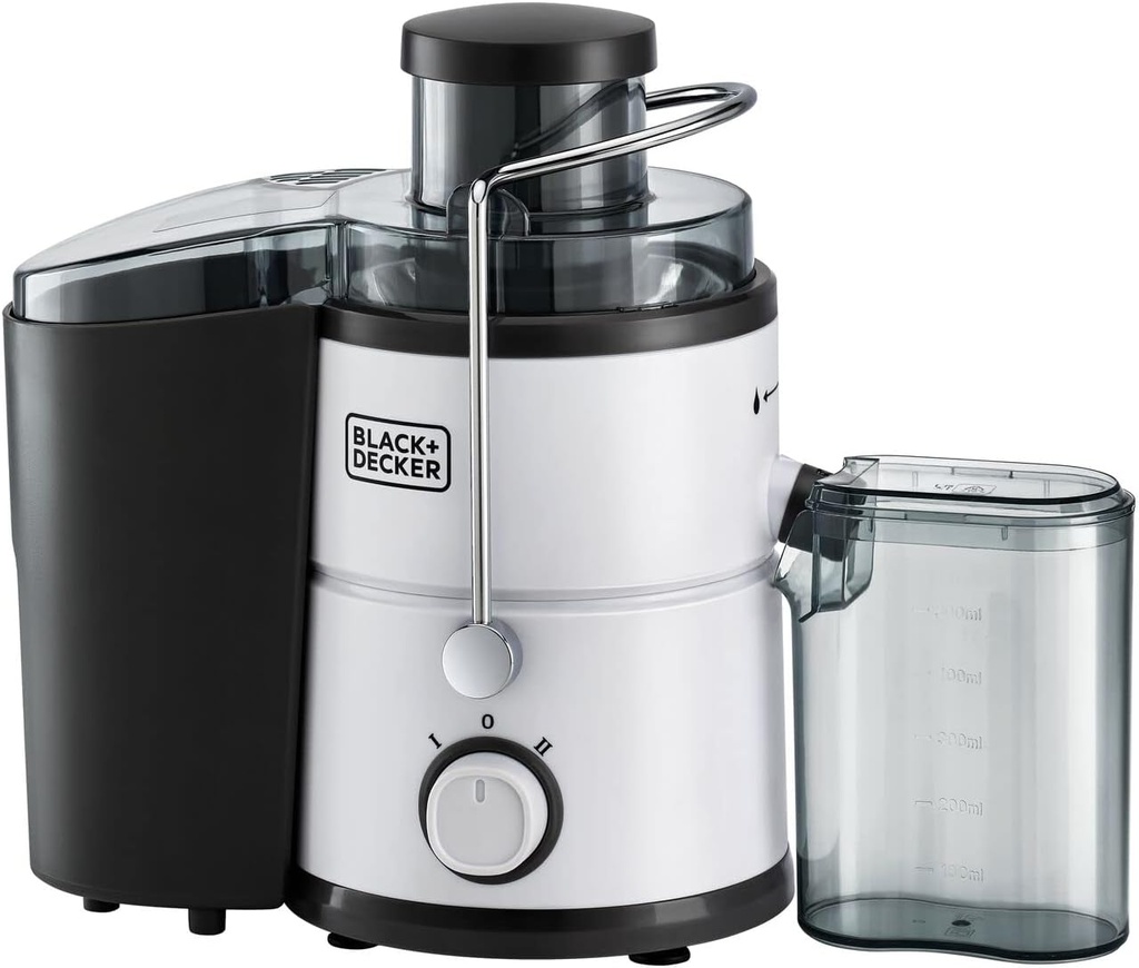 BLACK & DECKER JUICE EXTRACTOR, 600 W, BLACK/SILVER, JE600-B5