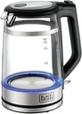 BLACK & DECKER DOUBLE WALL GLASS CORDLESS KETTLE GK220-B5