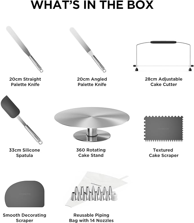 KENWOOD CAKE DECORATING SET KWSD100