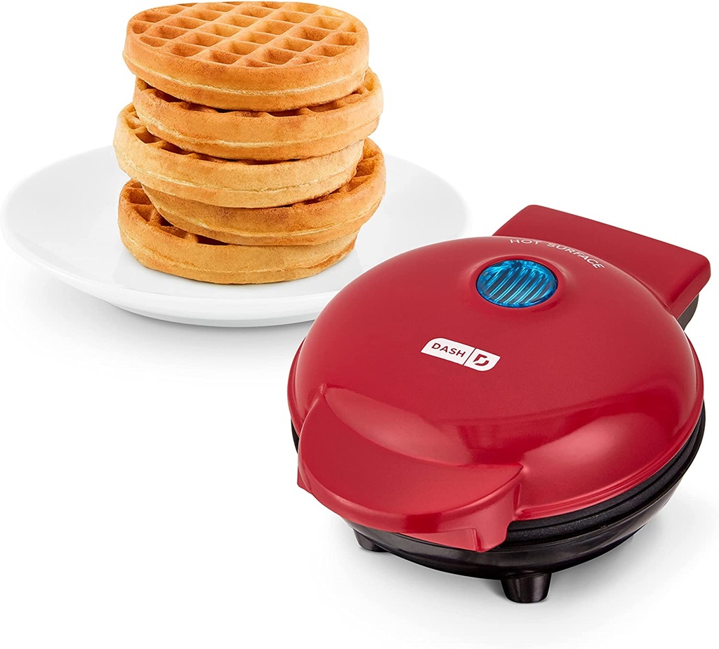 [35204002] Dash DMW001RD Mini Waffle Maker - Red