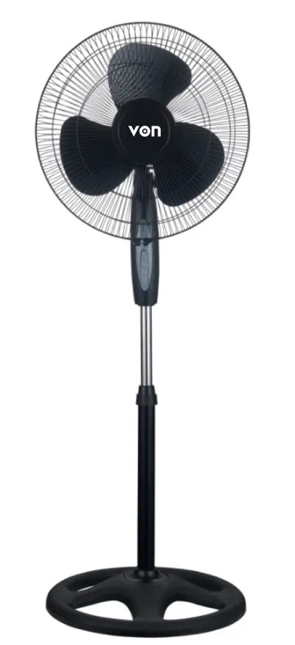 Von VFS-6403-MJK 16" Floor Standing Fan, 40W - Black