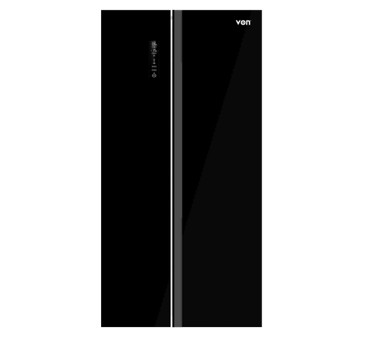 [10105025] Von VARZ-20NHK Side by Side Fridge, 429L - Black
