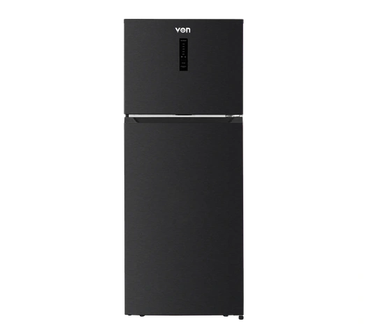 [10103198] Von VRT-420NVAK Double Door Inverter Fridge 415L - Dark Inox