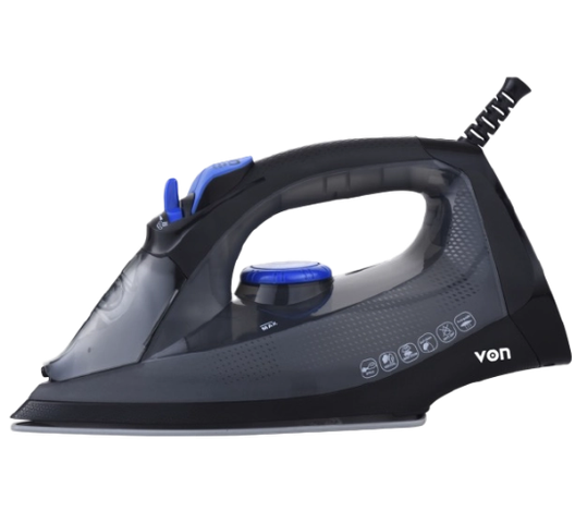 VON STEAM IRON VIS221CSK 2200W CERAMIC,BLACK