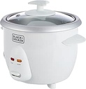BLACK & DECKER 0.6 L/ 2.5 CUP RICE COOKER, WHITE - RC650-B5 