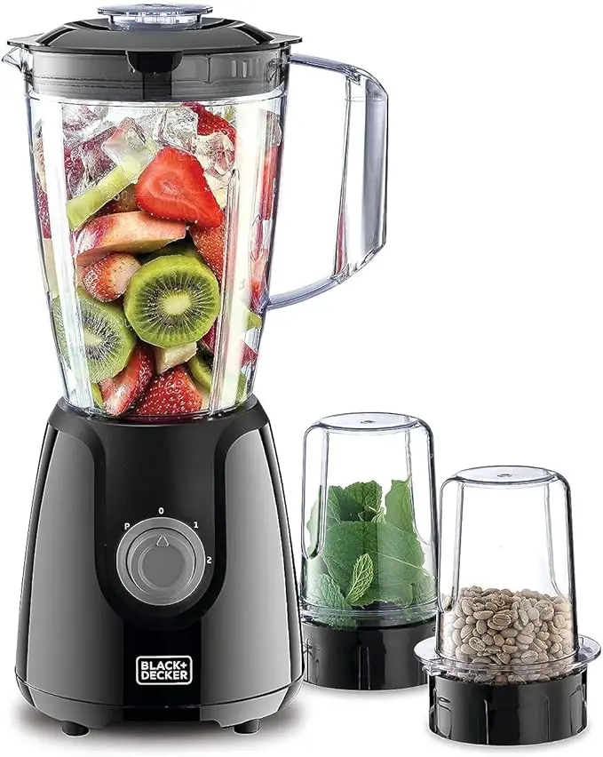 Black and Decker BX440-B5 400W Blender with 2 Mills