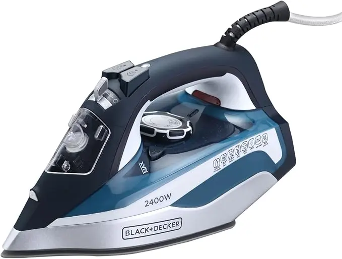 [35102098] Black and Decker X2150-B5 2400W Steam Iron with Ceramic Soleplate