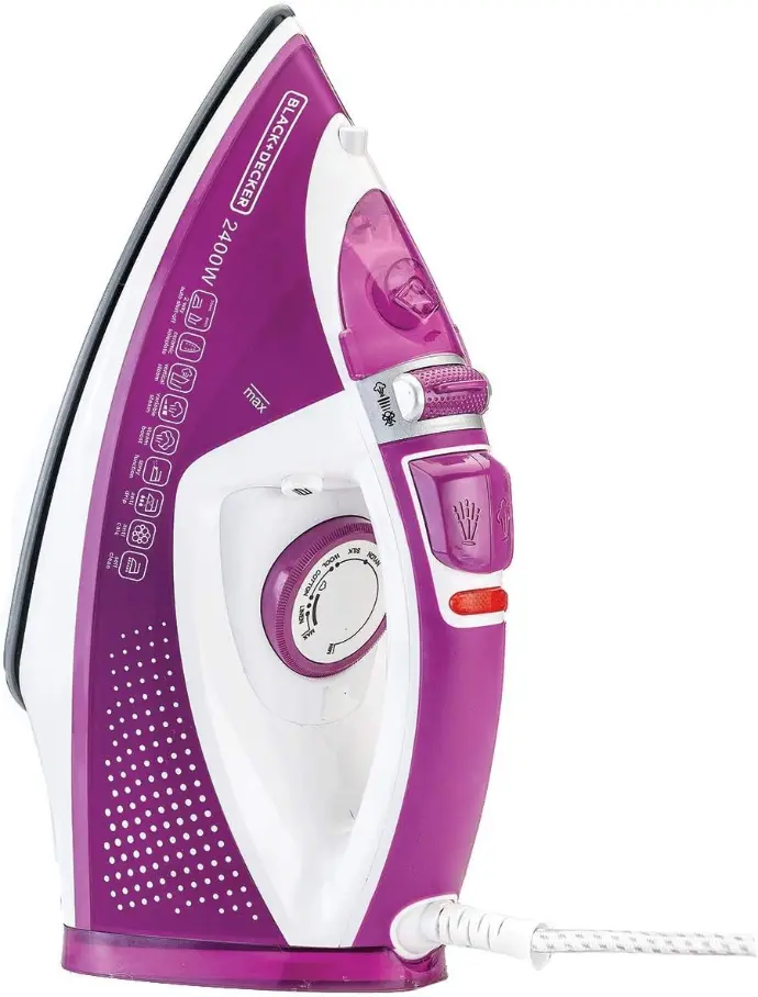 Black and Decker X2450-B5 2400W Steam Iron with Ceramic Soleplate
