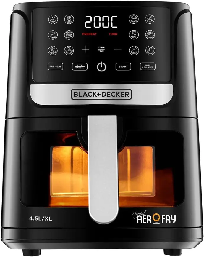 BLACK+DECKER AF4500-B5 Digital Airfryer - 4.5L