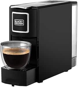 BLACK+DECKER CCM100-B5 Capsule Coffee Machine1140W - Black