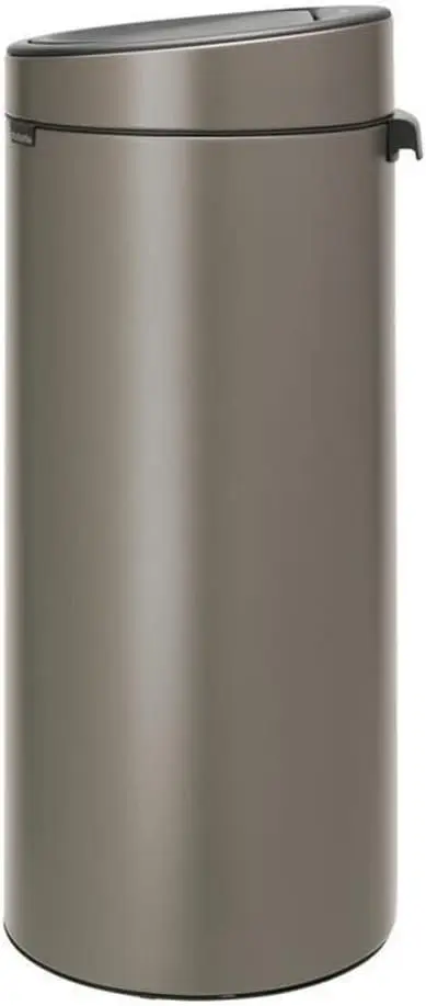 Brabantia Touch Bin New, 30 litre, Plastic Bucket, Platinum