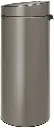 Brabantia Touch Bin New, 30 litre, Plastic Bucket, Platinum