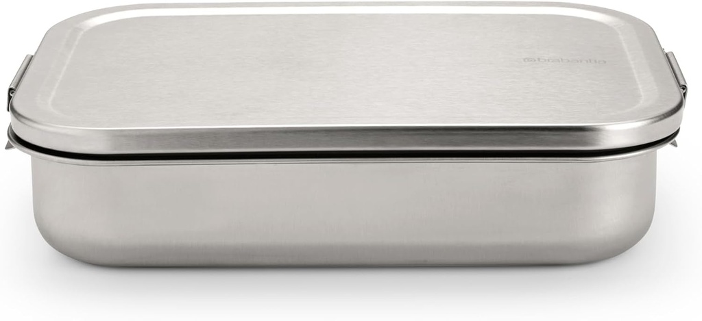 Brabantia Make & Take Lunch Box, Medium, Stainless Steel, Matt Steel