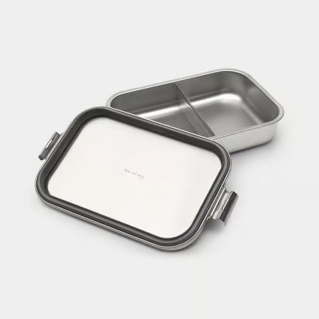 Brabantia Make & Take Lunch Box, Large, Stainless Steel, Matt Steel