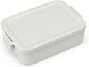 Brabantia Make & Take Lunch Box, Medium, Plastic, Light Grey