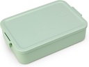 Brabantia Make & Take Lunch Box Bento, Large, Plastic, Jade Green