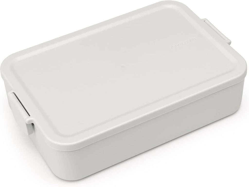 Brabantia Make & Take Lunch Box Bento, Large, Plastic, Light Grey