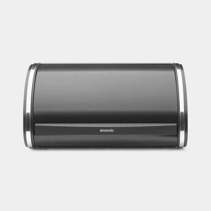 Brabantia Roll Top Bread Bin, Medium, Matt Black