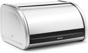 Brabantia Roll Top Bread Bin, Medium, Matt Steel