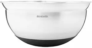Brabantia Bake & Mix - Mixing Bowl 3 litre - Matt Steel