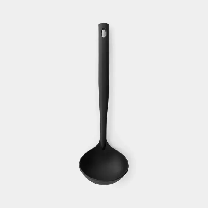 Brabantia Black Line - Non-Stick Kitchen Utensils, Nylon - Soup Ladle