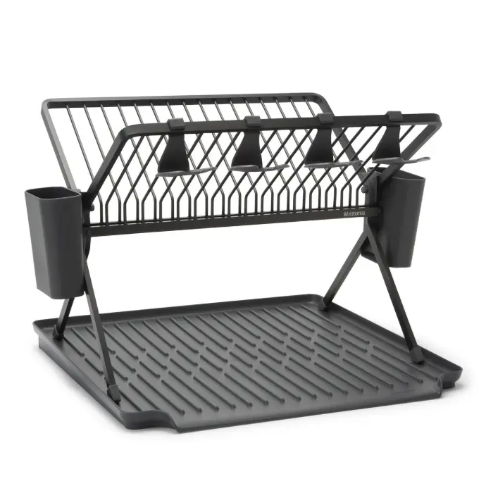 Brabantia Foldable Dish Rack Large - Dark Grey