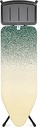 Brabantia Ironing Tables B, 124x45 cm, Solid Steam Unit Holder, 25mm Frame- Black Frame, Fairtrade Cotton- New Dawn