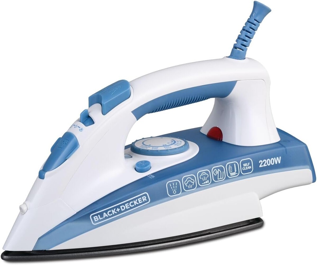 Black&Decker X2000-B5 Steam Iron, Ceramic Soleplate
