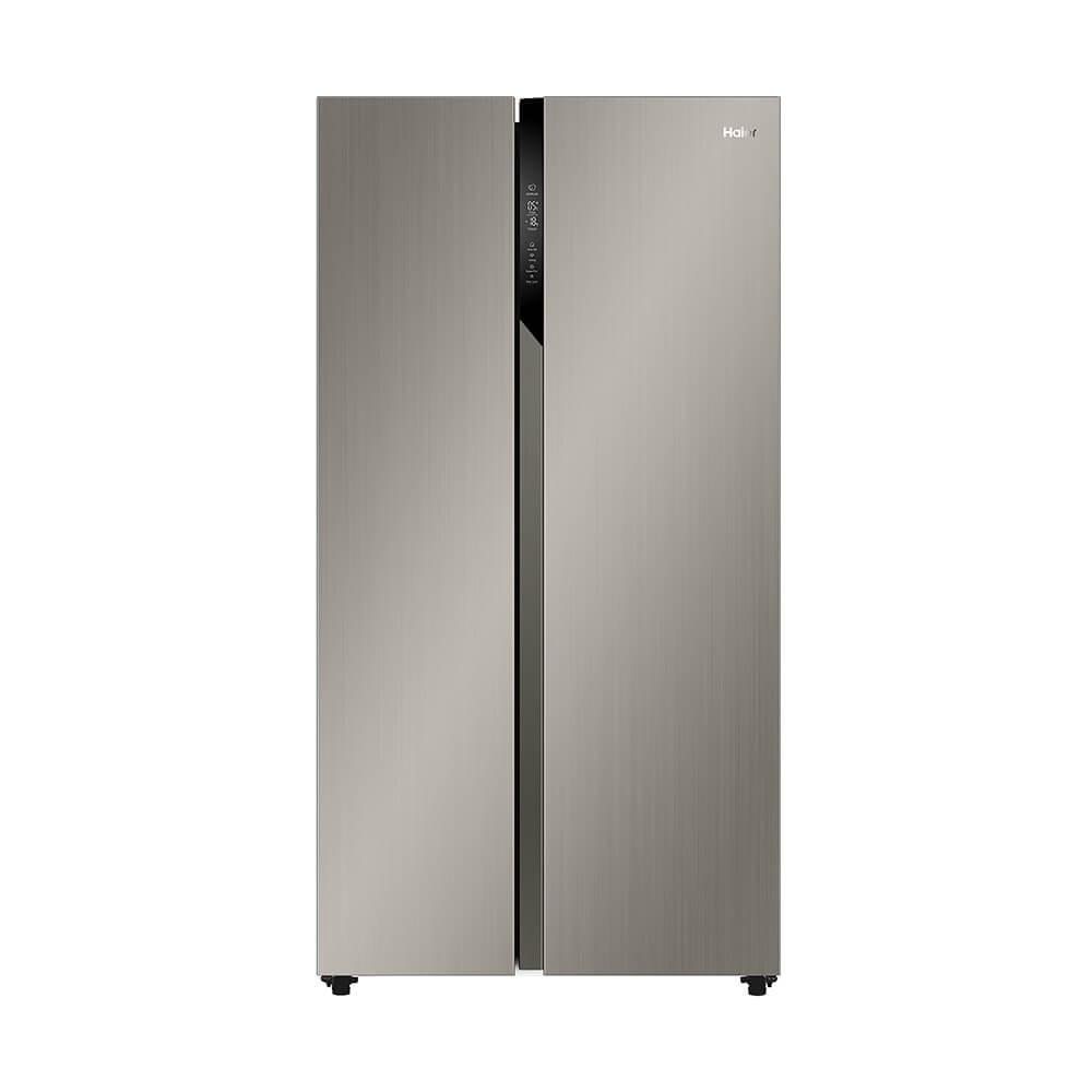 [10106004] Haier SBS Fridge HRF-668SS(KE), Inverter, 527L, Sunlight Steel.