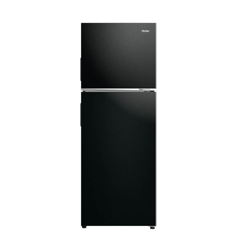 Haier Fridge HRF-385BS  Double Door TMF 357L, No Frost, Inverter, Black