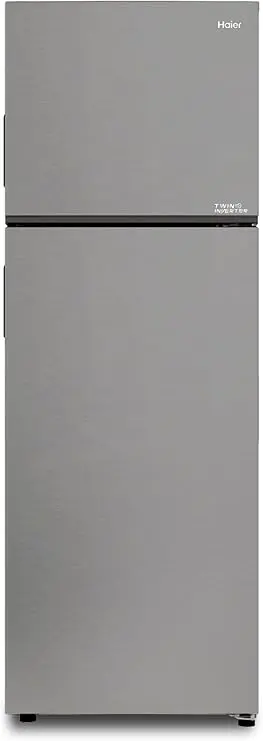 Haier Fridge HRF-385NS  Double Door TMF 357L, No Frost, Inverter, Silver