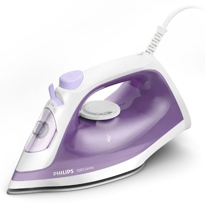 PHILIPS STEAM IRON DST1020/36, 1000 SERIES, Non-stick soleplate 