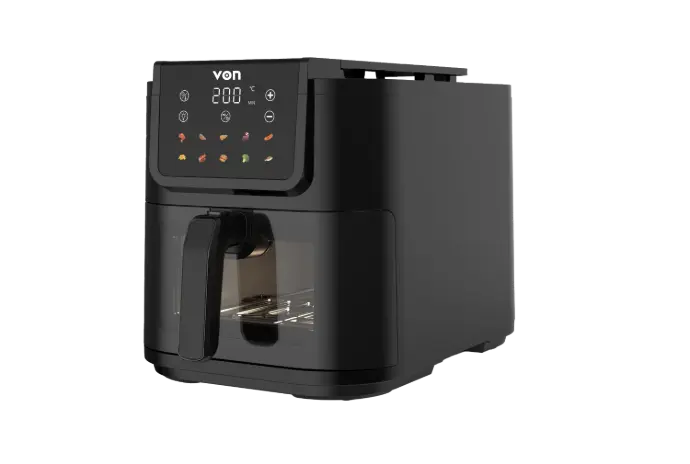 VON AIR FRYER VAF080DSTK 8L SLIM DIGITAL B 