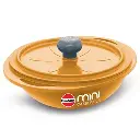 Hawkins Die Cast Round Mini Casserole MCRY75 Yellow 0.75 Litre with Glass Lid 