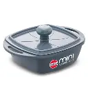 Hawkins Die Cast Square Mini Casserole MCSG75 Grey 0.75 Litre with Glass Lid