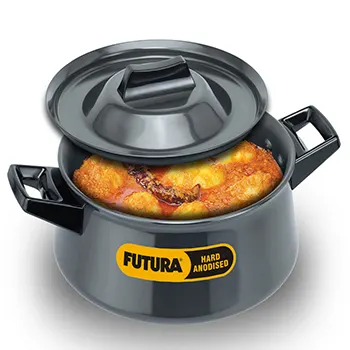 Futura Handi Saucepan AH3S Hard Anodised  3 Litre with Hard Anodised Lid (4.06 mm Thick)