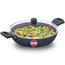 Hawkins Pasta Pan ICP26G, 26cm, Induction Compatible, Ceramic, Nonstick with Glass Lid