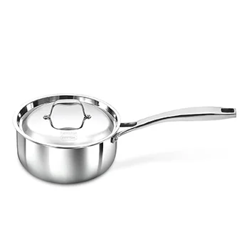 Hawkins SS Tri-ply PRO Sauce Pan PSSP25S, Stainless Steel, Induction compatible, 2.5 Litre with SS Lid