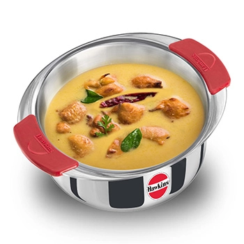Hawkins SS Tri-ply Metro Patila 2 Litre SSP20, Induction Compatible, Sauce Pan, Stainless Steal