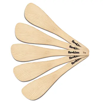 [500166] Hawkins Cedar Wood Spatula SPTL5 - Set of 5