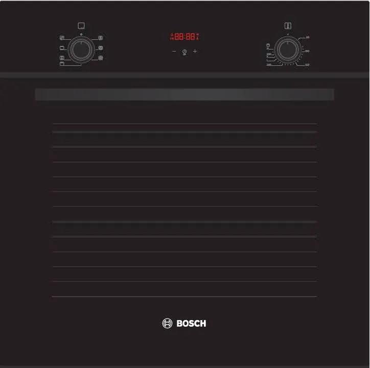 BOSCH BI OVEN HBF512BB1M 60CM BLK 7 FUNCTION