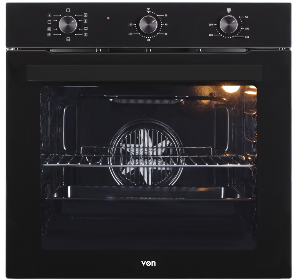 [25205017] VON BI OVEN VOVM7509FCK 9 FUNCTIONS 60CM BLK