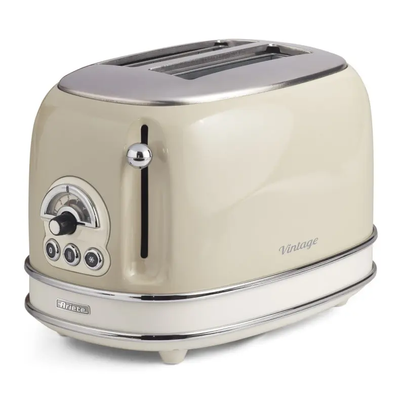 [35112088] ARIETE VINTAGE 2 SLICE TOASTER 155, 800W, BEI